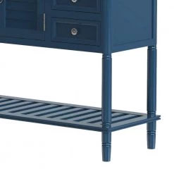 Antique Gray Wood Storage Cabinet with 2 Drawers, 2 Cabinets and 1 Shelf by Z-joyee -Cheap Z-joyee Store antique gray z joyee accent cabinets lyac444aam 76 1000