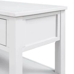Retro 50 in. Antique White Standard Rectangle Wood Console Table with 3 Drawers by Z-joyee -Cheap Z-joyee Store antique white z joyee console tables ly wf199598aak 1f 1000