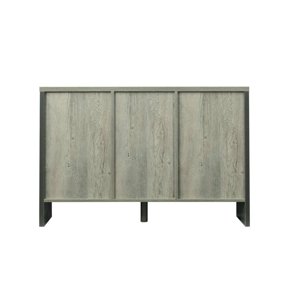 Barnwood Side Cabinet for Dining Room, Kitchen, Double Doors with Drawers by Z-joyee 5 Barnwood Side Cabinet for Dining Room, Kitchen, Double Doors with Drawers by Z-joyee - Image 5