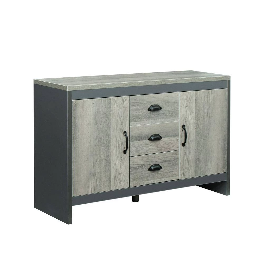 Barnwood Side Cabinet for Dining Room, Kitchen, Double Doors with Drawers by Z-joyee 3 Barnwood Side Cabinet for Dining Room, Kitchen, Double Doors with Drawers by Z-joyee - Image 3