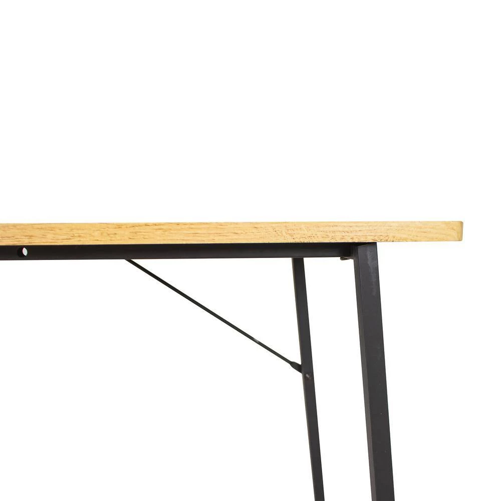 39.5 in. Beige Particle Board Rectangle Metal Frame Console Table with Storage Shelf by Z-joyee 5 39.5 in. Beige Particle Board Rectangle Metal Frame Console Table with Storage Shelf by Z-joyee - Image 5