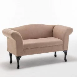 53 in. Beige Linen 2 Seats Mid Century Loveseats by Z-joyee -Cheap Z-joyee Store beige z joyee loveseats p q202200293 4f 1000