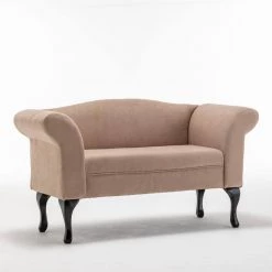 53 in. Beige Linen 2 Seats Mid Century Loveseats by Z-joyee -Cheap Z-joyee Store beige z joyee loveseats p q202200293 c3 1000