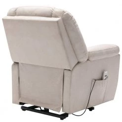 33.9 in. Beige Polyester Power Lift Chair Massage Chair Recliner Chair for Living Room by Z-joyee -Cheap Z-joyee Store beige z joyee massage chairs ljp sg000262aaa 66 1000