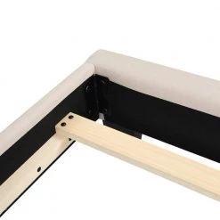 Upholstered Beige Queen Size Platform Bed with Tufted Headboard by Z-joyee 13 Upholstered Beige Queen Size Platform Bed with Tufted Headboard by Z-joyee -Cheap Z-joyee Store beige z joyee platform beds f fb857216828 1f 1000