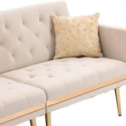 106.30 in. W 4-piece Velvet L-Shape Sectional Sofa in Beige by Z-joyee 17 106.30 in. W 4-piece Velvet L-Shape Sectional Sofa in Beige by Z-joyee -Cheap Z-joyee Store beige z joyee sectional sofas ly w395sec bei fa 1000