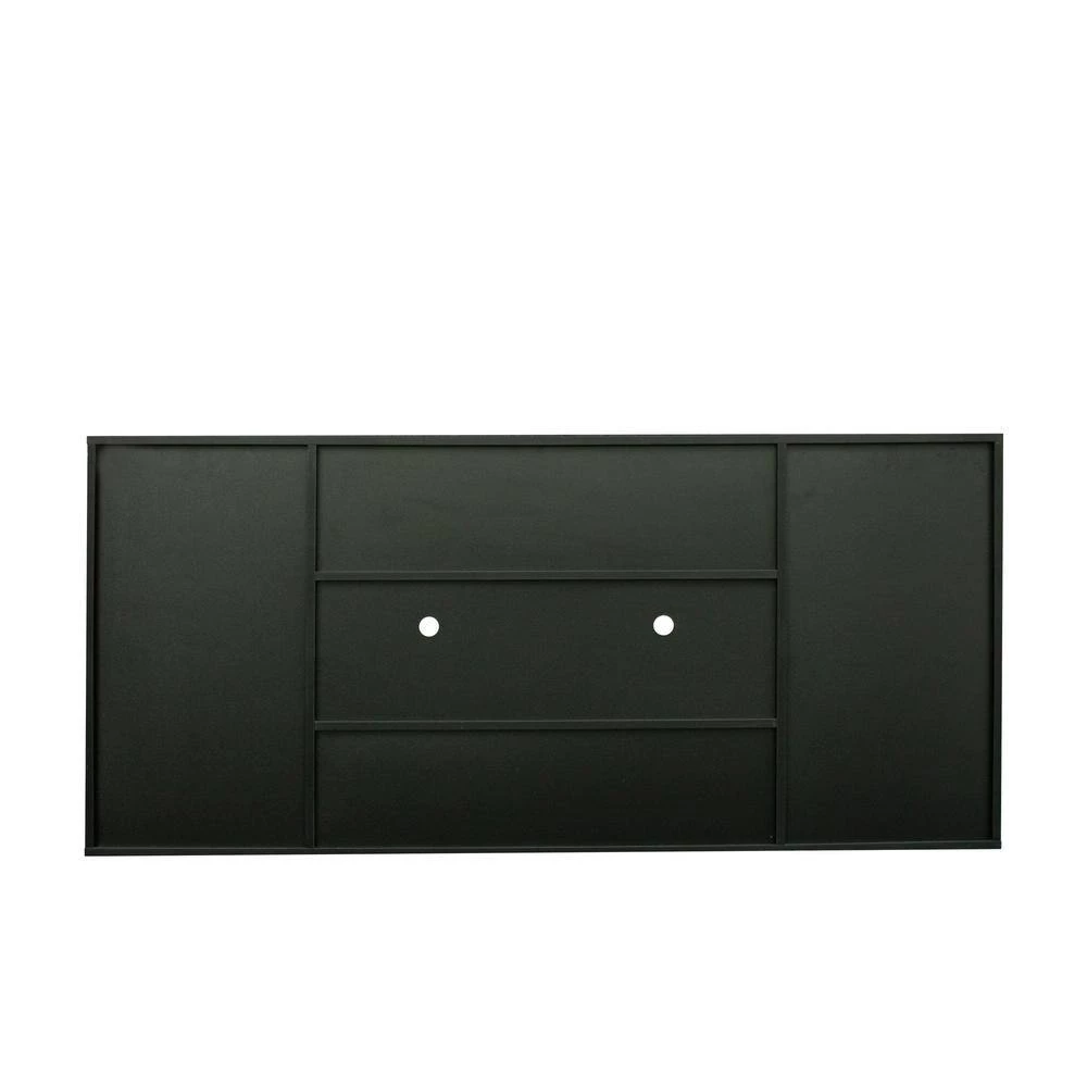 63 in. Black TV Cabinet with Double Doors and Drawers by Z-joyee 4 63 in. Black TV Cabinet with Double Doors and Drawers by Z-joyee - Image 4