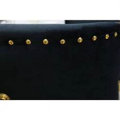 Black Velvet Side Chair Dining Chair Comfortable Chair Mid Century Modern Mid-Back Chair Side Chair (Set of 2) by Z-joyee -Cheap Z-joyee Store black z joyee accent chairs p q202200657 c3 1000