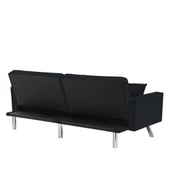 Black Modern Velvet Futon Sofa Couch Bed with Armrests and 2 Pillows by Z-joyee 9 Black Modern Velvet Futon Sofa Couch Bed with Armrests and 2 Pillows by Z-joyee -Cheap Z-joyee Store black z joyee futons p s202200349 66 1000