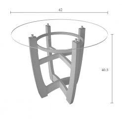 Dining Table 42.01 in. Round Black Glass Top with Wood Frame (Seats 4) by Z-joyee 12 Dining Table 42.01 in. Round Black Glass Top with Wood Frame (Seats 4) by Z-joyee -Cheap Z-joyee Store black z joyee kitchen dining tables ly gbz 1331 4f 1000