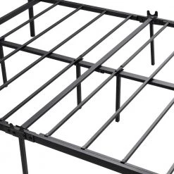 Black Full Metal Platform Bed with Headboard/Strong Slat Support by Z-joyee -Cheap Z-joyee Store black z joyee platform beds f fb857215906 1f 1000