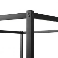 Canopy Black Queen Size Platform Bed with Built-in Headboard by Z-joyee -Cheap Z-joyee Store black z joyee platform beds f fb857216743 44 1000