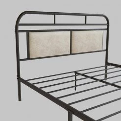 Metal Black Queen Size Platform Bed with Strong Metal Slats Support by Z-joyee -Cheap Z-joyee Store black z joyee platform beds f fb857218648 c3 1000