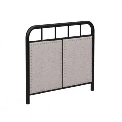 Metal Black Twin Size Platform Bed with Fabric Headboard by Z-joyee 11 Metal Black Twin Size Platform Bed with Fabric Headboard by Z-joyee -Cheap Z-joyee Store black z joyee platform beds f fb857219720 c3 1000