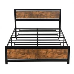 60.2 in. W Black Queen Metal Frame Platform Bed by Z-joyee