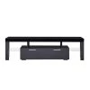 63 in. Black Modern TV Stand with LED Lights Fits TV's up to 70 in. by Z-joyee