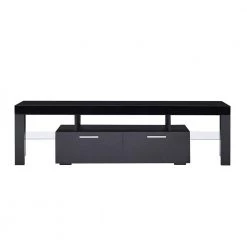 63 in. Black TV Stand Fits TV's up to 70 in. with LED Lights by Z-joyee 15 63 in. Black TV Stand Fits TV's up to 70 in. with LED Lights by Z-joyee -Cheap Z-joyee Store black z joyee tv stands f fb857215531 fa 1000