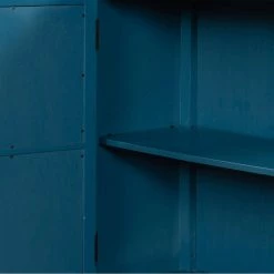 Half Moon Solid Wood Frame Storage Chest with Single Drawer, Navy by Z-joyee -Cheap Z-joyee Store blue z joyee accent cabinets ly wf290984aab 1f 1000