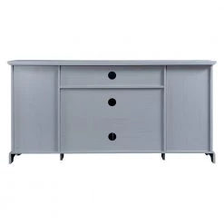 Modern Blue Accent Cabinet With 2 Doors, 3 Drawers by Z-joyee -Cheap Z-joyee Store blue z joyee accent cabinets lyac495aav 66 1000