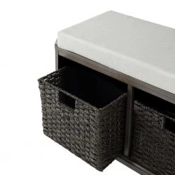 Blue Flip Top Storage Velvet Bench 37.4 in. W x 17.30 in. H x 17.7 in. D by Z-joyee -Cheap Z-joyee Store blue z joyee bedroom benches ly 6840454 77 1000