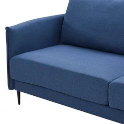 65.8 in. Blue Linen Upholstery 2 Seats Loveseats for Compact Living Space, Apartment, Dorm by Z-joyee -Cheap Z-joyee Store blue z joyee loveseats p s202200139 4f 1000