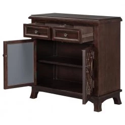 30.3 in. W Brown Wood Storage Cabinet with 2 Drawers by Z-joyee 14 30.3 in. W Brown Wood Storage Cabinet with 2 Drawers by Z-joyee -Cheap Z-joyee Store brown z joyee accent cabinets ly wf290827aad 77 1000