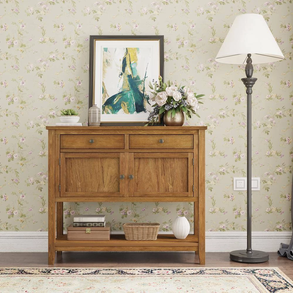 Modern Wood Storage Cabinets with 2 Doors and 1 Shelf, Brown by Z-joyee 5 Modern Wood Storage Cabinets with 2 Doors and 1 Shelf, Brown by Z-joyee - Image 5