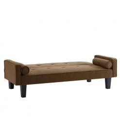 Brown Polyester Fabric Futon Sofa Bed by Z-joyee -Cheap Z-joyee Store brown z joyee futons p s202200435 1f 1000