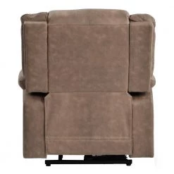 Brown Polyester Power Lift Chair Recliner Chair with Heating System and Adjustable Massage Function by Z-joyee -Cheap Z-joyee Store brown z joyee recliners p y202200078 66 1000