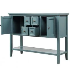 Dark Blue Wood Storage Cabinets with 4 Drawers and Bottom Shelf by Z-joyee 12 Dark Blue Wood Storage Cabinets with 4 Drawers and Bottom Shelf by Z-joyee -Cheap Z-joyee Store dark blue z joyee accent cabinets lyac263aam 77 1000