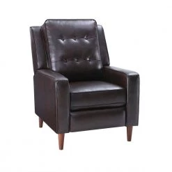 Dark Brown Faux Leather Push Back Recliner Manual Armchair with Medieval style Accent Chair by Z-joyee 11 Dark Brown Faux Leather Push Back Recliner Manual Armchair with Medieval style Accent Chair by Z-joyee -Cheap Z-joyee Store dark brown z joyee accent chairs p a202200112 4f 1000