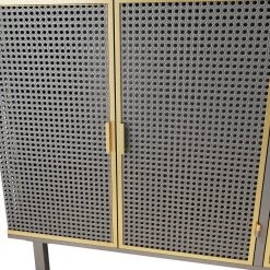 Dark Gray 3 Doors Modern Sideboard Freestanding Sideboard Storage Cabinet Entryway Floor Cabinet by Z-joyee -Cheap Z-joyee Store dark gray z joyee accent cabinets p dj20220008 1f 1000