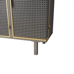 Dark Gray 3 Doors Modern Sideboard Freestanding Sideboard Storage Cabinet Entryway Floor Cabinet by Z-joyee -Cheap Z-joyee Store dark gray z joyee accent cabinets p dj20220008 fa 1000