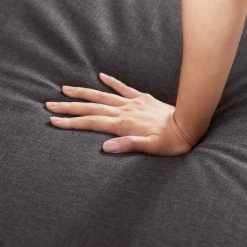 83 in. Square Arm 3-Pieces Linen L-Shape Reversible Sectional Sofa Storage Chaise in Dark Gray Pull Out Sleeper Sofa by Z-joyee -Cheap Z-joyee Store dark gray z joyee sectional sofas bd hw22010802 c3 1000