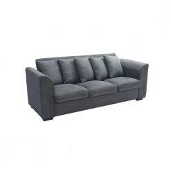 80.2 in. Square Arm Polyester Blend Modern Straight 3-Seats Sofa and Loveseat with Ottoman in Dark Gray by Z-joyee 8 80.2 in. Square Arm Polyester Blend Modern Straight 3-Seats Sofa and Loveseat with Ottoman in Dark Gray by Z-joyee -Cheap Z-joyee Store dark gray z joyee sofas couches p s202200425 c3 1000