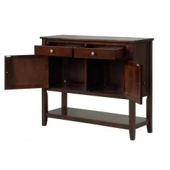 Wood Blue Storage Cabinet with with 6 Drawers, 1 Cabinets and 1 Shelf by Z-joyee -Cheap Z-joyee Store espresso z joyee accent cabinets lyac260aav 77 1000