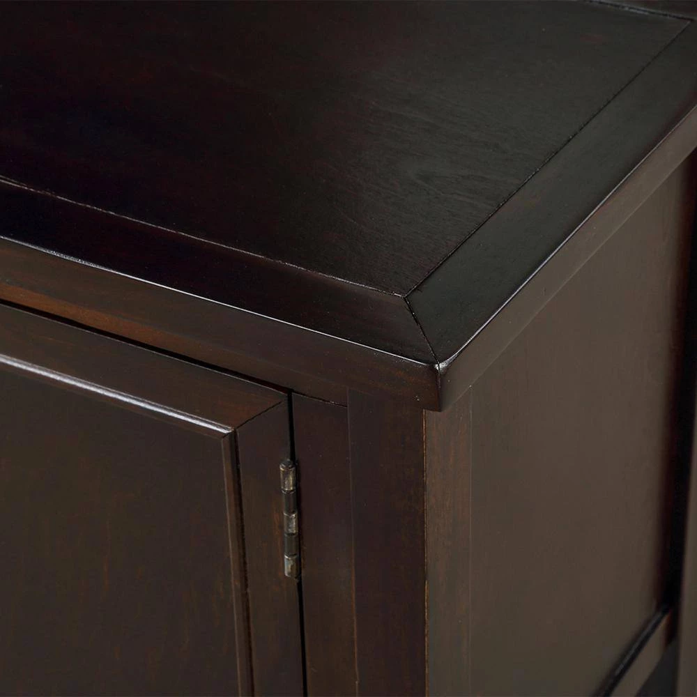 Espresso Wood Storage Cabinets with 4 Drawers and Bottom Shelf by Z-joyee 7 Espresso Wood Storage Cabinets with 4 Drawers and Bottom Shelf by Z-joyee - Image 7