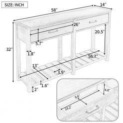 Solid Wood Frame Storage Chest with 2 Drawers, Espresso by Z-joyee -Cheap Z-joyee Store espresso z joyee accent cabinets lyac639aap 4f 1000