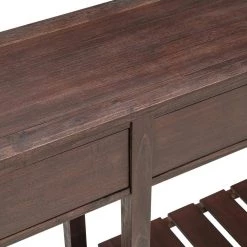 Solid Wood Frame Storage Chest with 2 Drawers, Espresso by Z-joyee -Cheap Z-joyee Store espresso z joyee accent cabinets lyac639aap fa 1000