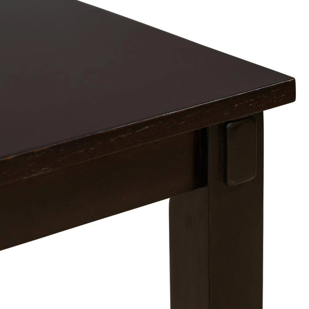 6-Piece Rectangular Espresso MDF Top Dining Room Set Seats 6 by Z-joyee 8 6-Piece Rectangular Espresso MDF Top Dining Room Set Seats 6 by Z-joyee - Image 8