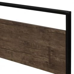 Espresso Queen Size Metal Platform Bed with Wood Slats by Z-joyee -Cheap Z-joyee Store espresso z joyee platform beds f fb857216439 76 1000