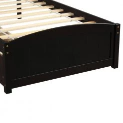 Wood Espresso Twin Platform Bed with 2-Drawers by Z-joyee -Cheap Z-joyee Store espresso z joyee platform beds f fb857217740 c3 1000