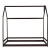 Wood Espresso Twin Size House Bed by Z-joyee