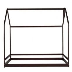 Wood Espresso Twin Size House Bed by Z-joyee