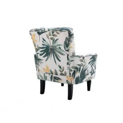 Flower Linen Upholstered Couch Armchair Set of 1 by Z-joyee -Cheap Z-joyee Store flower z joyee accent chairs p q202200335 1f 1000