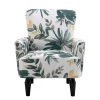 Flower Linen Upholstered Couch Armchair Set of 1 by Z-joyee