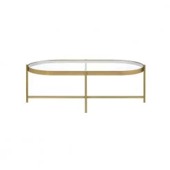 54 in. Gold Oval Glass Coffee Table by Z-joyee 6 54 in. Gold Oval Glass Coffee Table by Z-joyee -Cheap Z-joyee Store gold z joyee coffee tables f fb857218907 c3 1000
