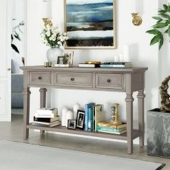 Wood Chest with 3 Drawers, Gray Wash by Z-joyee -Cheap Z-joyee Store gray wash z joyee accent cabinets lyac599aae 31 1000