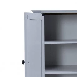 Gray Wood Storage Cabinet with 2 Drawers, 2 Cabinets and 1 Shelf by Z-joyee -Cheap Z-joyee Store gray z joyee accent cabinets lyac841aae fa 1000