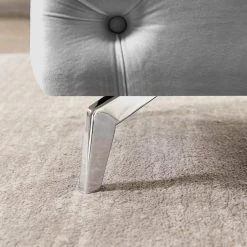 18.89 in. H x 51.18 in. W x 19.68 in. D Gray Button-Tufted Ottoman Bench Upholstered Velvet Footrest Stool Accent Bench by Z-joyee -Cheap Z-joyee Store gray z joyee bedroom benches p s202200335 44 1000